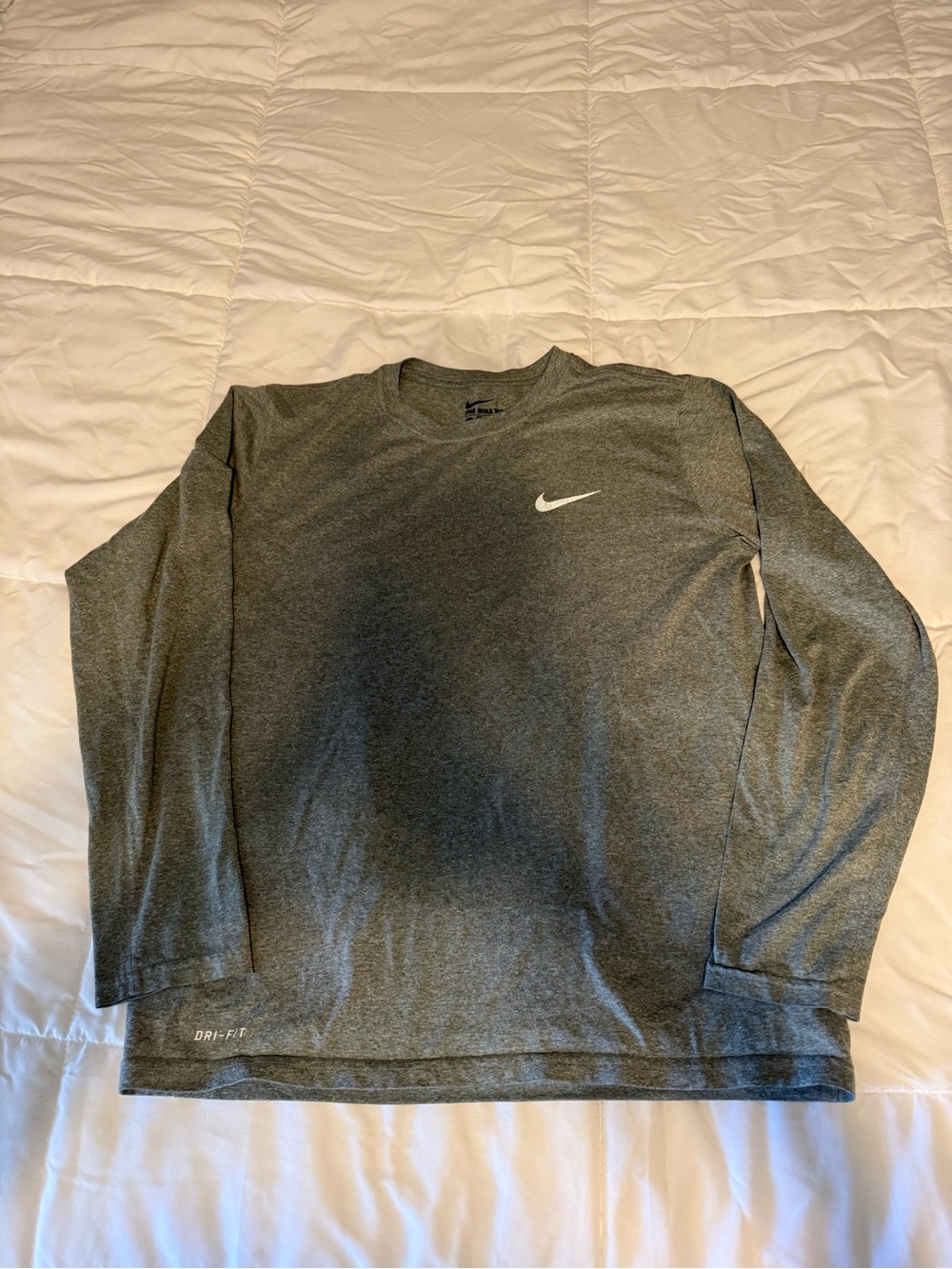 Nike Dri-FIT Athletic Tee - Heather Gray